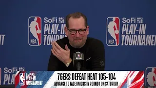 Nick Nurse Philadelphia 76ers Head Coach Postgame PRESS CONFERENCE vs Miami Heat REACTION