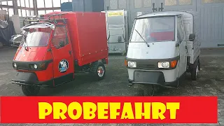 Piaggio Ape 50 Wolf Grey mit Tuning Zylinder DR 85ccm im Test @ApeHarry