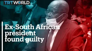 Ex-South African president found guilty of contempt of court