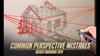 Common Perspective Mistakes - Artist Drawing tips