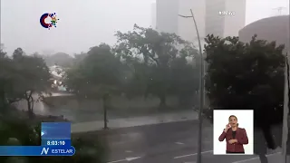 Reportaron hoy lluvias fuertes en la región occidental de Cuba