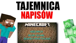 TAJEMNICA KOŃCOWYCH NAPISÓW W MINECRAFT