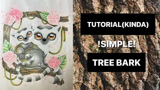 TUTORIAL(KINDA) !SIMPLE! HOW I COLOR TREE BARK