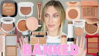 RANKING ALL 30+ BRONZERS IN MY COLLECTION // 2022