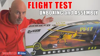 DYNAM PT-17 STEARMAN | UNBOXING and QUICK ASSEMBLY GUIDE: ESSENTIAL RC FLIGHT TEST