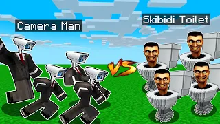 We Became CAMERA MAN to Defeat SKIBIDI TOILET In Minecraft!