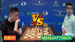 Daniil Dubov vs Nodirbek Abdusattorov || FIDE Blitz Chess World Championship 2023