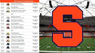 Syracuse Football 2024 Schedule Preview & Prediction