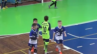 U-11. ДЮФК Раздельная 5:7 ДЮСШ Беляевка Тайм 1 Футзал Одесса Дети 2021-12-18