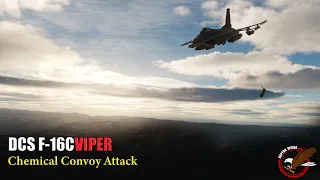 Chemical Convoy Attack | DCS F-16C Viper | Crippling the supply line | 4K 60 FPS on RTX 3090