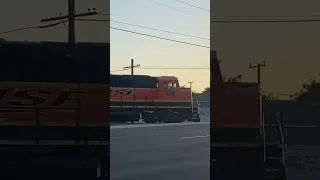 BNSF 145 leads the second local to the Alcoa Yard after passing Sepulveda Blvd