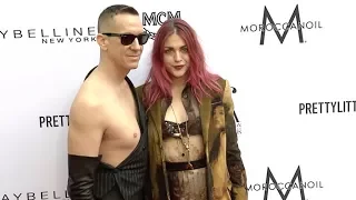 Frances Bean Cobain and Jeremy Scott at Daily Front Row Fashion Awards red carpet