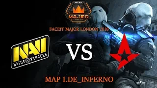 Navi начинают выступление на Major | NaVi vs Astralis Map 1.de_inferno | FACEIT Major London 2018
