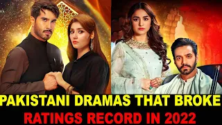 Top 12 Pakistani Dramas That Broke Ratings Record In 2022 Last Day Of The Year List