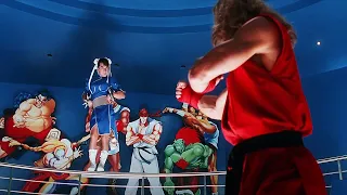 Драка в стиле Street Fighter Джеки Чан против Гэри Дэниелса Городской охотник (1993) Момент фильма