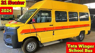 2024 New Tata Winger school Bus (21+D) Seater 💥BS6 OBD.2 | Price | review | specification | mileage