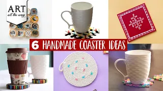 6 Handmade Coaster Ideas | Home decoration | Button crafts | Rope DIY | Best out of waste | Upcycle