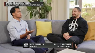 FOX Exclusive in Los Angeles - Whittaker wants to inflict pain on Paulo Costa - UFC 298