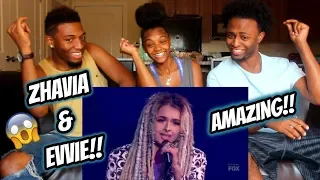 Zhavia & Evvie McKinney EPIC Performance! The Four Comeback (REACTION)