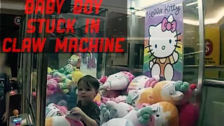 3 Year Old Trapped In Hello Kitty Claw Machine #viral #breakingnews