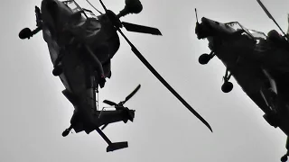 TACTICAL DEMO 2x AIRBUS HELICOPERS EC-665 TIGER/TIGRE - GERMAN FRENCH TIGER PATROUILLE
