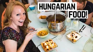 Hungarian Food COOKING LESSON! - Budapest, Hungary (Americans Try Hungarian Food)