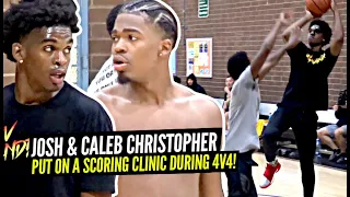 Josh Christopher & His Bro Caleb GO OFF In 4v4 Scrimmages!! Pac-12 SHOWS OUT In Pick-Up!