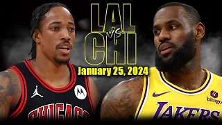 Los Angeles Lakers vs Chicago Bulls Full Game Highlights - January 25, 2024 | 2023-24 NBA Season