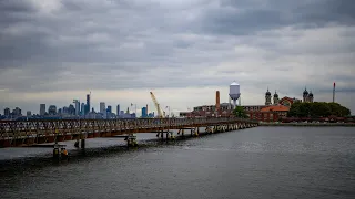 Liberty State Park, Jersey City - The backside of Ellis Island and Liberty Statue