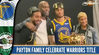 Gary Payton Celebrates w/ GPII After Warriors Win Title | Behind the Scenes Access