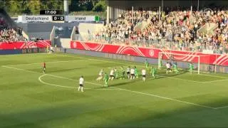 Frauenfussball WM Qualifikation  Deutschland    Irland 1  Halbzeit
