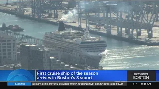 First Cruise Ship Of The Season Arrives In Boston's Seaport