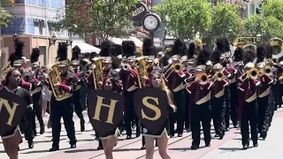 Stockton’s Edison High marching band performed on Main Street at Disneyland on May 9, 2024