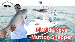 How I got this Mutton Snapper with no bait!!! Fishing in Florida Keys Catch Clean Cook