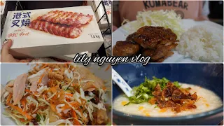 Grocery shopping | Teriyaki chicken | Vietnamese chicken salad with congee