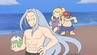 Sephiroth at beach [Smash Bros Comic Dub]