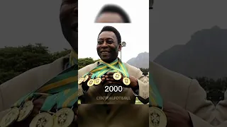 King Pele 👑 Evolution (1940 - 2022) RIP Legend 💔 (Part 1) #football #pele #rip #legend #goat #shorts