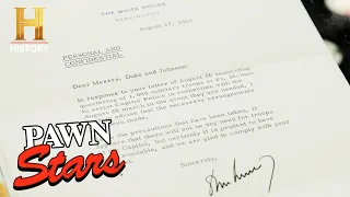 Pawn Stars: HISTORIC $$$ DEAL for JFK Signed Letter (Season 10)