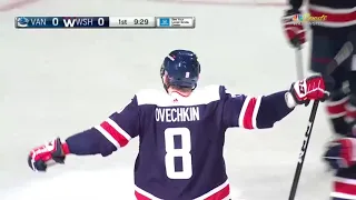 Alex Ovechkin scores vs Canucks for his 756 NHL goal (16 jan 2022)