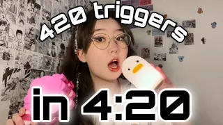 ASMR 420 TRIGGERS in 4:20 ✨Fast & Aggressive for ADHD w/ NONSTOP TINGLES