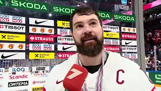 Kaspars Daugaviņš pēc spēles pret ASV | Hokejs