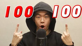 ASMR 100 Triggers in 100 Seconds to Celebrate 100 Subscribers (No Talking)