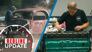 Buick Straight 8 pistons and sandblasting our 1937 Ford Coupe | Redline Update #59