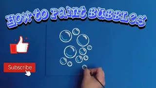 How to paint bubbles #paintingtutorial