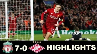 Liverpool vs Spartak Moscow 7 0 - All Goals & Extended Highlights - Champions League  06/12/2017
