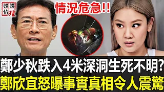 情況危急！鄭少秋跌入4米深洞生死不明？鄭欣宜忍無可忍怒曝事實真相讓人驚掉下巴，父親二婚嬌妻官晶華簡直就是個畜生！【娛情娛理】