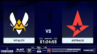 🔴  LIVE  На Русском Vitality vs Astralis  BLAST FALL FINALS COPENHAGEN 2020