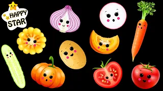 Funky Veggies EXTENDED - Cutting Vegetables Dance Party - Fun Animation with Music! - Dance Video