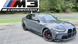 2024 BMW M3 Competition: POV Start Up, Test Drive, Walkaround and Review