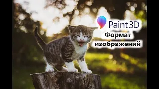 Paint 3D. Урок 5 - Форматы изображений jpg и png, сохранение на диск